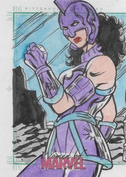 2013 Rittenhouse Women of Marvel Series 2 - Sketches #NNO Edde Wagner Front