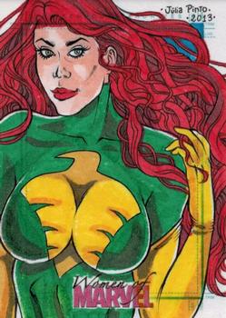 2013 Rittenhouse Women of Marvel Series 2 - Sketches #NNO Julia Pinto Front