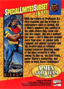 1994 Ultra X-Men - Team Triptych #6 X-Men Gold Team: Bishop Back