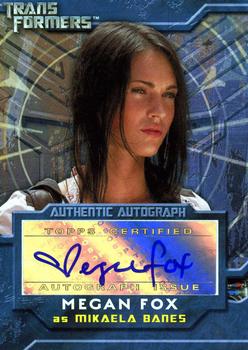 2007 Topps Transformers Movie - Autograph #NNO Megan Fox Front