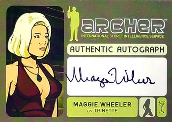 2014 Cryptozoic Archer Seasons 1-4 - Autograph #A6 Maggie Wheeler Front