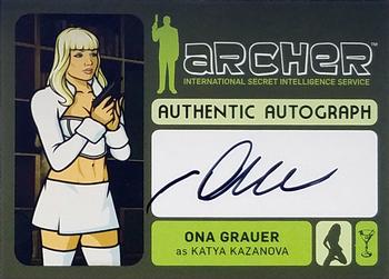 2014 Cryptozoic Archer Seasons 1-4 - Autograph #A7 Ona Grauer Front