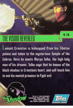1994 Topps The Shadow #13 The Vision Revealed Back