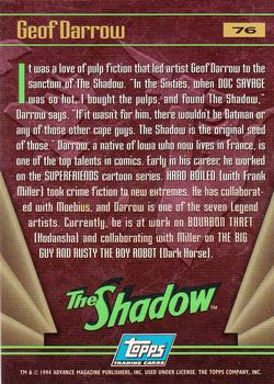 1994 Topps The Shadow #76 Geof Darrow Back