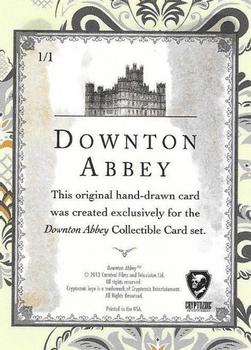 2014 Cryptozoic Downton Abbey Seasons 1 and 2 - Artist Sketch #NNO2 David Desbois Back