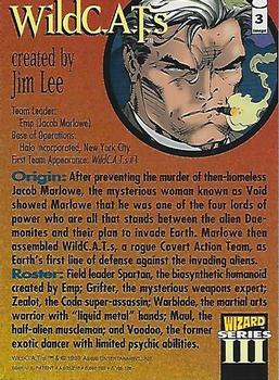 1993-94 Wizard Magazine Image Series III #3b WildC.A.T.S Back