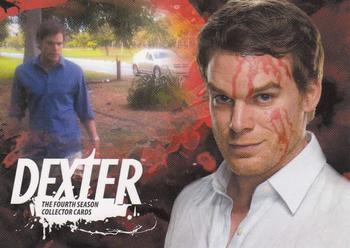 2012 Breygent Dexter Season 4 #1 Dexter Morgan - he's a forensic blood spatter... Front