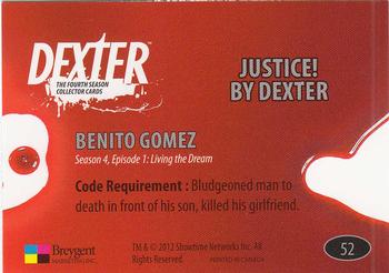 2012 Breygent Dexter Season 4 #52 Justice! By Dexter Back
