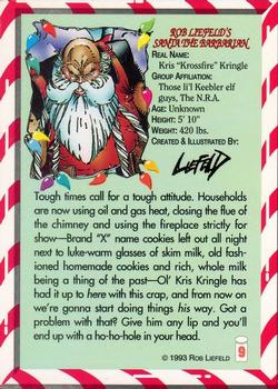 1992-93 Wizard Magazine Image Series 1 #9 Santa the Barbarian Back