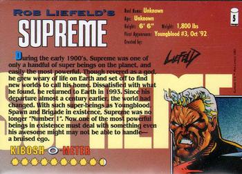 1993 Wizard Magazine Image Series II #5 Supreme Back