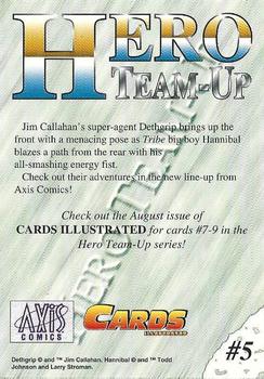 1994 Cards Illustrated Hero Team-Up Promos #5 Dethgrip Back
