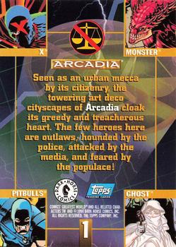 1994 Topps/Dark Horse Comics Comics' Greatest World #1 Arcadia Back