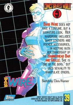 1994 Topps/Dark Horse Comics Comics' Greatest World #39 Barb Wire Back