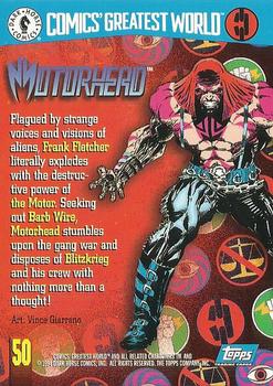 1994 Topps/Dark Horse Comics Comics' Greatest World #50 Motorhead Back