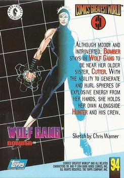 1994 Topps/Dark Horse Comics Comics' Greatest World #94 Bomber Back