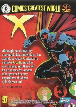 1994 Topps/Dark Horse Comics Comics' Greatest World #97 X Back