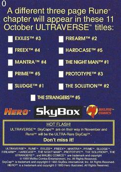 1993 SkyBox Ultraverse - Promo #0 Rune Back