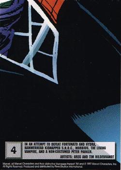 1997 Ultra Spider-Man - Blue Foil #4 Hammerhead Back