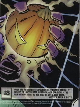1997 Ultra Spider-Man - Blue Foil #18 Daredevil Back
