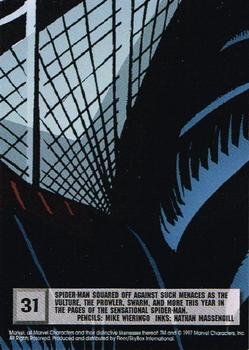 1997 Ultra Spider-Man - Blue Foil #31 Spider-Man Back