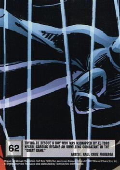 1997 Ultra Spider-Man - Blue Foil #62 Cardiac Back