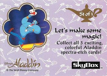 1993 SkyBox Aladdin - Spectra-Etch #S1 Let's make some magic! Back