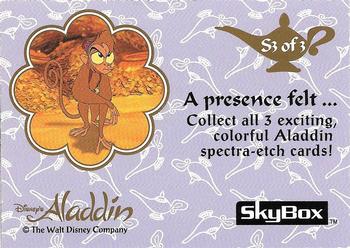 1993 SkyBox Aladdin - Spectra-Etch #S3 A presence felt ... Back