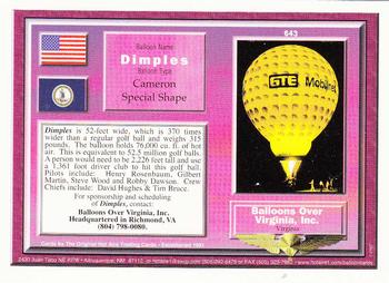 1997 Hot Air Balloons #643 Dimples Back