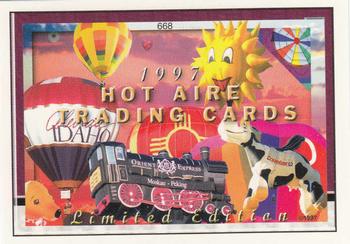 1997 Hot Air Balloons #668 1997 Hot Aire Trading Cards [cover card] Front