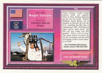 1997 Hot Air Balloons #703 Magic Carrots Back