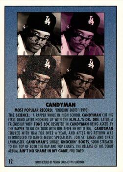 1991 Premier Rap Pack #12 Candyman Back