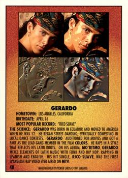 1991 Premier Rap Pack #40 Gerardo Back