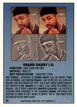 1991 Premier Rap Pack #42 Grand Daddy I.U. Back