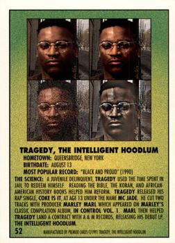 1991 Premier Rap Pack #52 Tragedy, The Intelligent Hoodlum Back
