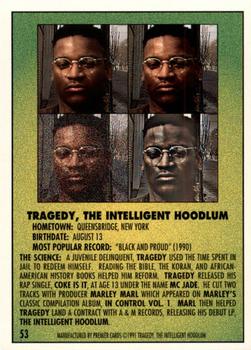 1991 Premier Rap Pack #53 Tragedy, The Intelligent Hoodlum Back