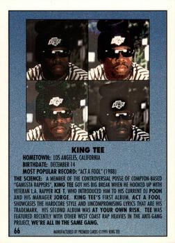 1991 Premier Rap Pack #66 King Tee Back