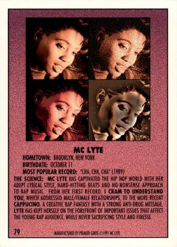 1991 Premier Rap Pack #79 MC Lyte Back