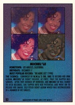 1991 Premier Rap Pack #83 Michel'le Back