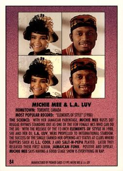 1991 Premier Rap Pack #84 Michie Mee & L.A. Luv Back
