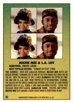 1991 Premier Rap Pack #85 Michie Mee & L.A. Luv Back