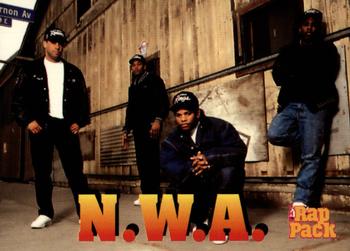 1991 Premier Rap Pack #94 N.W.A. Front