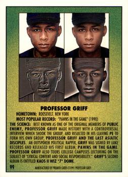 1991 Premier Rap Pack #99 Professor Griff Back