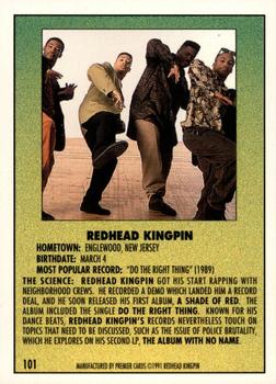 1991 Premier Rap Pack #101 Redhead Kingpin Back
