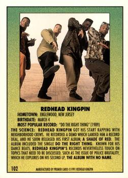 1991 Premier Rap Pack #102 Redhead Kingpin Back