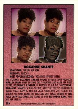 1991 Premier Rap Pack #105 Roxanne Shanté Back