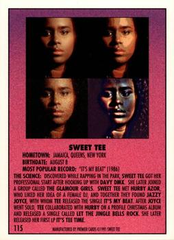 1991 Premier Rap Pack #115 Sweet Tee Back