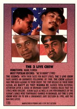 1991 Premier Rap Pack #123 The 2 Live Crew Back