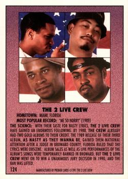 1991 Premier Rap Pack #124 The 2 Live Crew Back