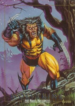 1992 SkyBox Marvel Masterpieces - Dealer Promo #98 Wolverine Front
