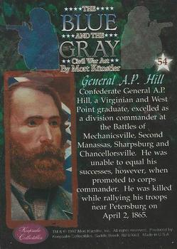 1997 The Blue and the Gray #54 General A.P. Hill Back